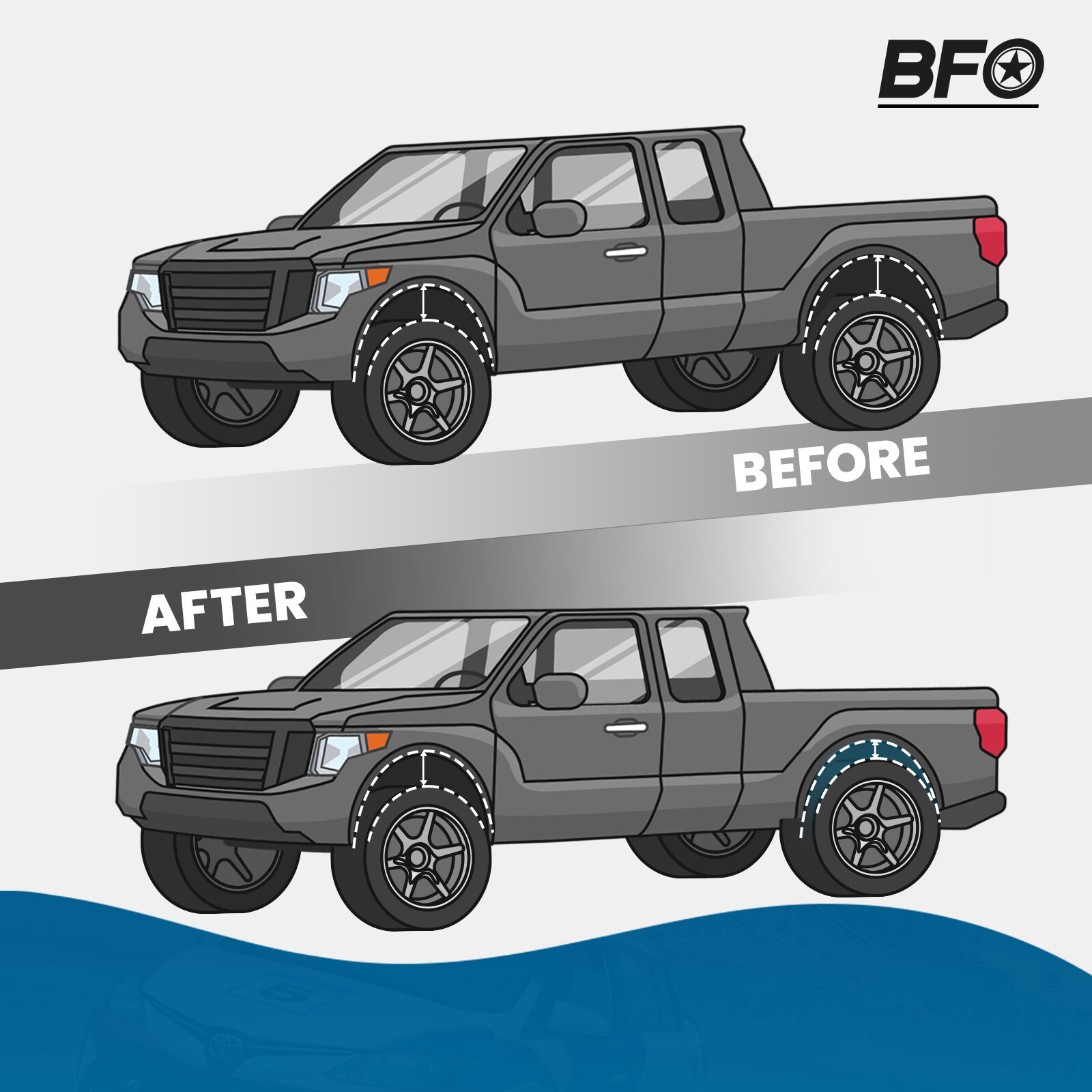 5" Lowering Drop Flip Kit For Dodge Ram 1500 Std & Quad Cab 2WD 2002-2008