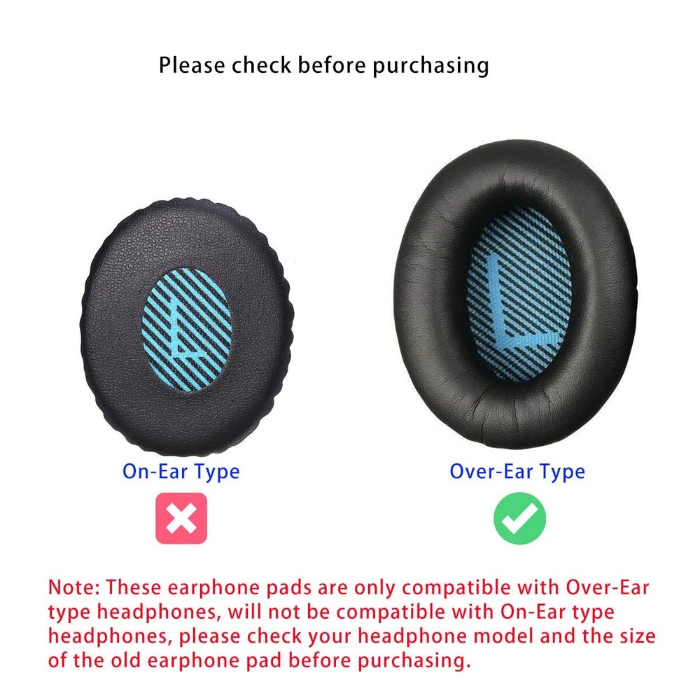Ear Pad Cushion Replacement For Bose Soundlink Over-Ear, First Class Package!