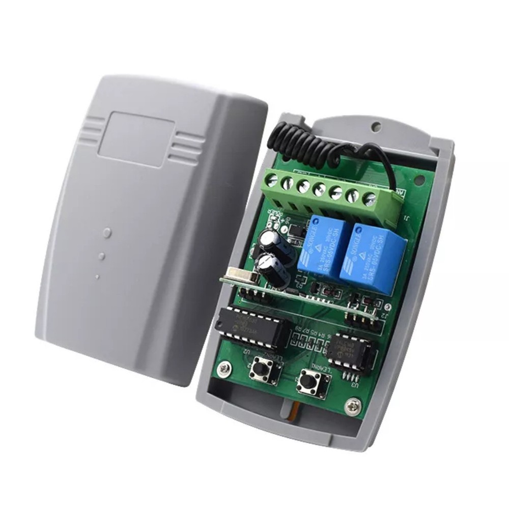 Rolling Code Universal 2-Channel Remote Control Switch Receiver Motor