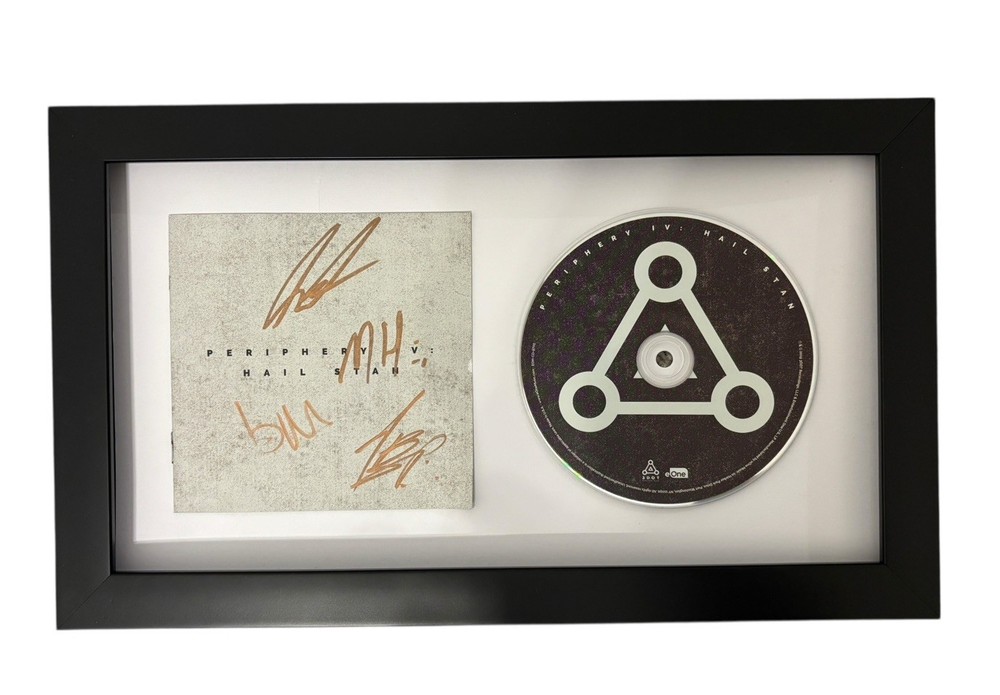 PERIPHERY SIGNED AUTOGRAPH x4 IV: HAIL STAN FRAMED MATTED CD SPENCER +3 JSA COA