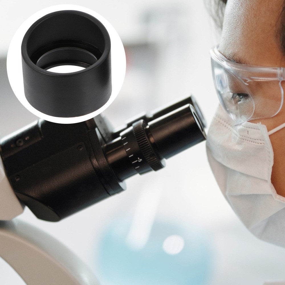 2 Pcs Microscope Goggles Rubber Eye Cup Soft Eyepiece Shield Covers Guards