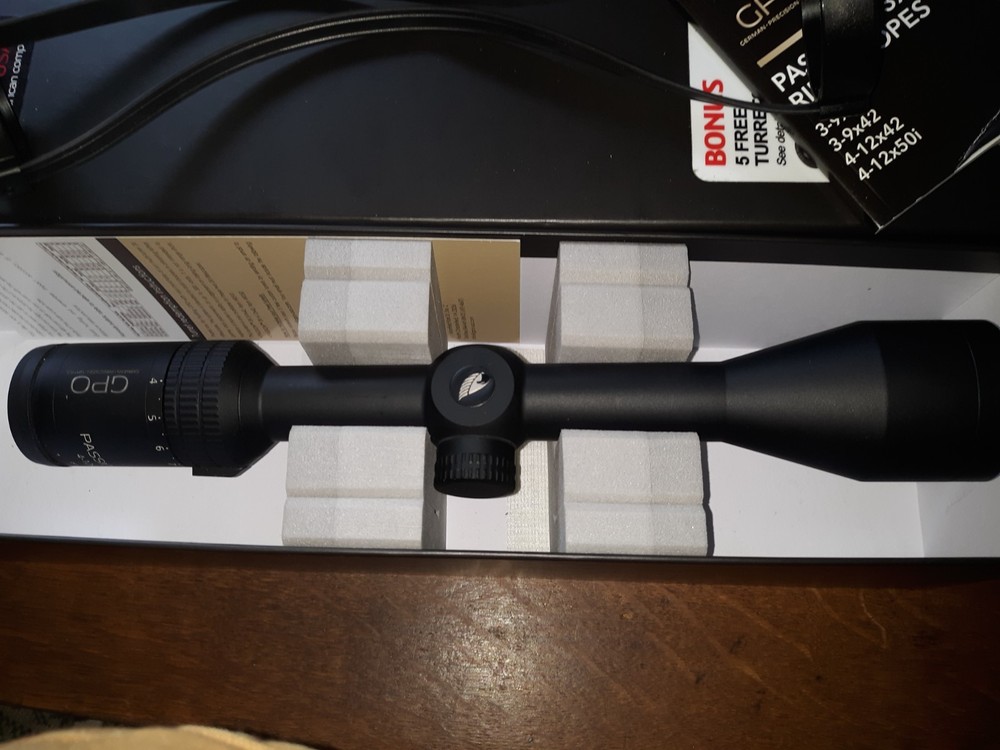 GPO Passion 4-12x42 Scope- Never Mounted!