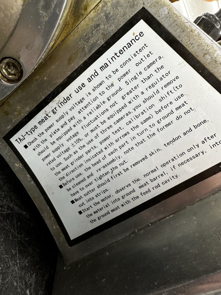 Attachment For Barton Commercial Electric Meat Grinder