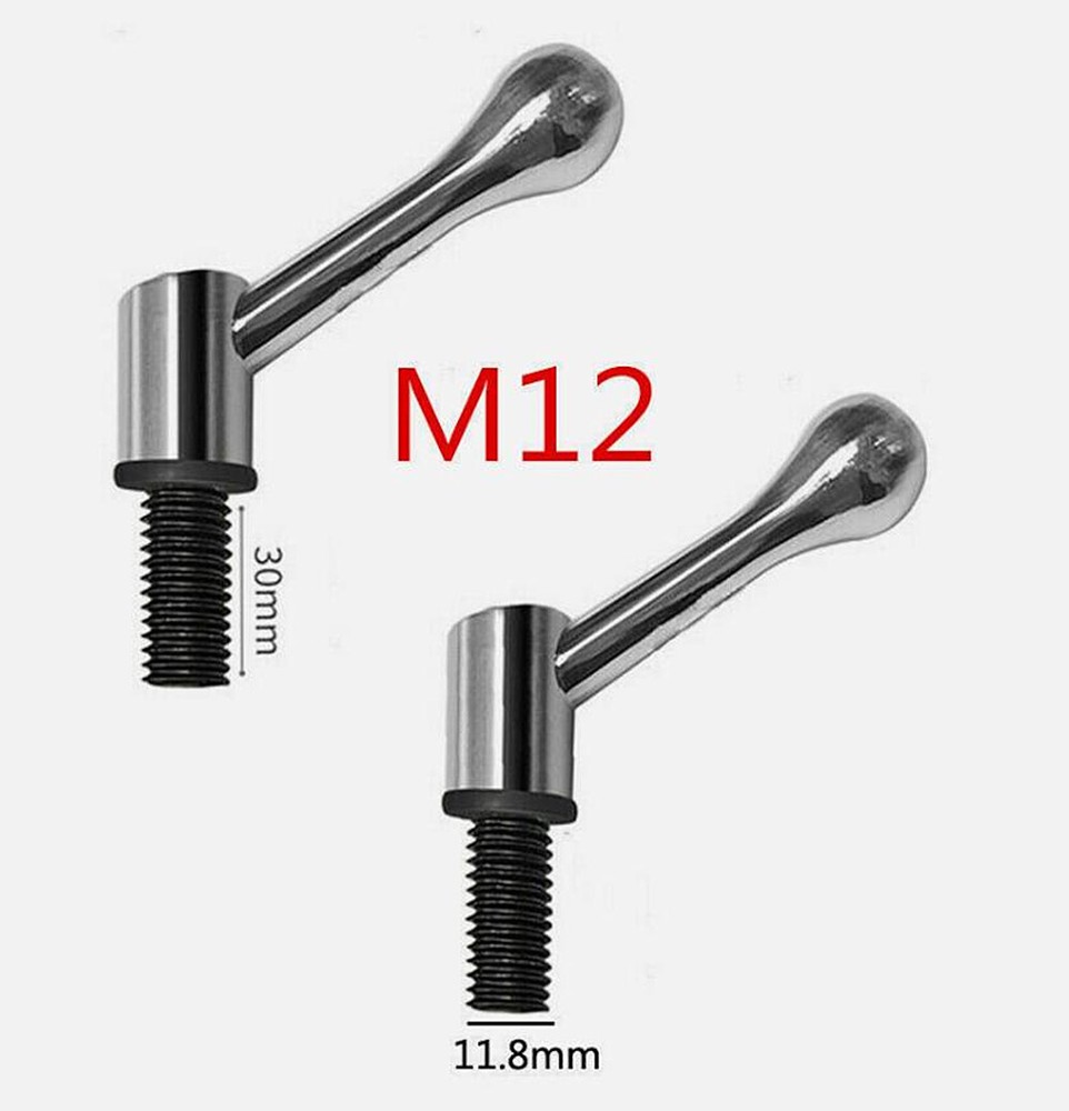 2Pcs Milling Machine Table Lock Bolt Handle CNC Vertical Mill Tool M12 Or M1/2