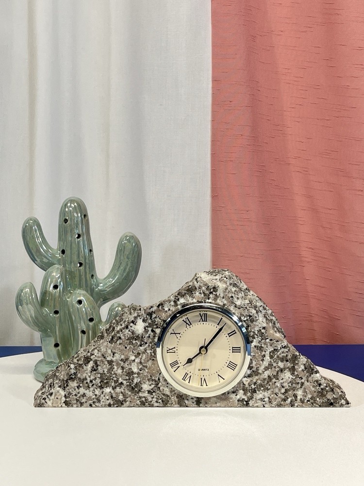 Vintage Granite Mantel Clock