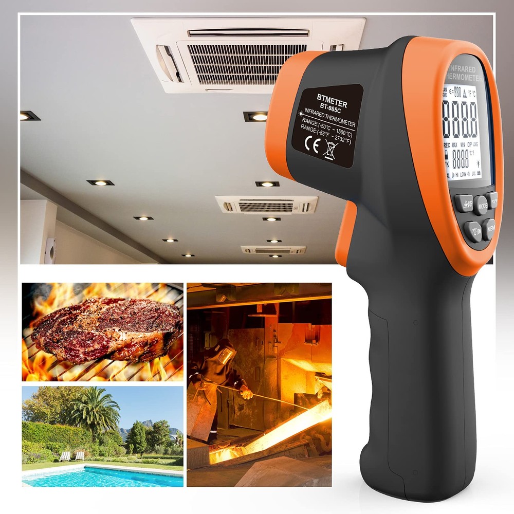 Infrared Thermometer Gun - BTMETER 985C Non large, IR
