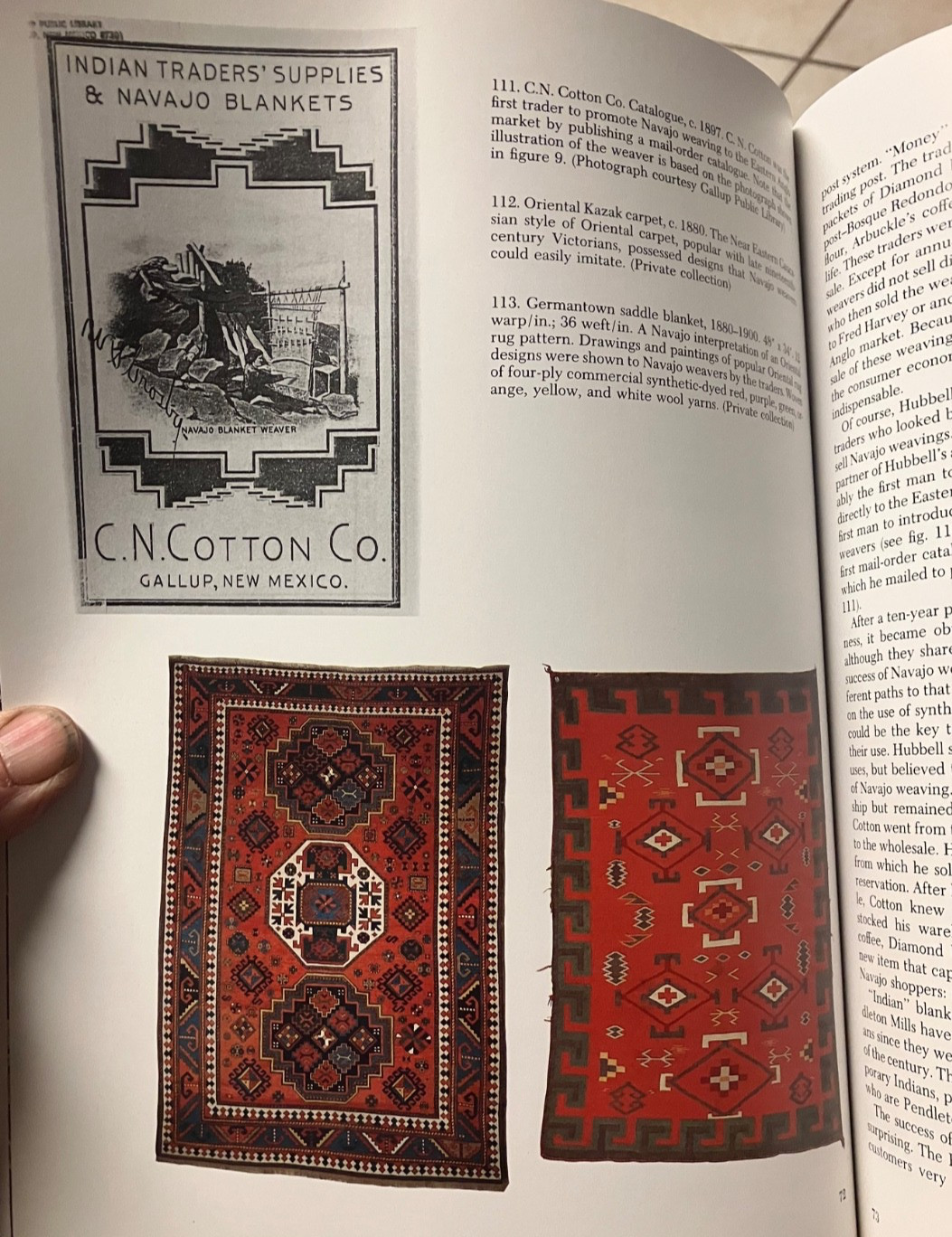 Neat book! The Navajo Weaving Tradition-1650 to present by Kaufman & Selser