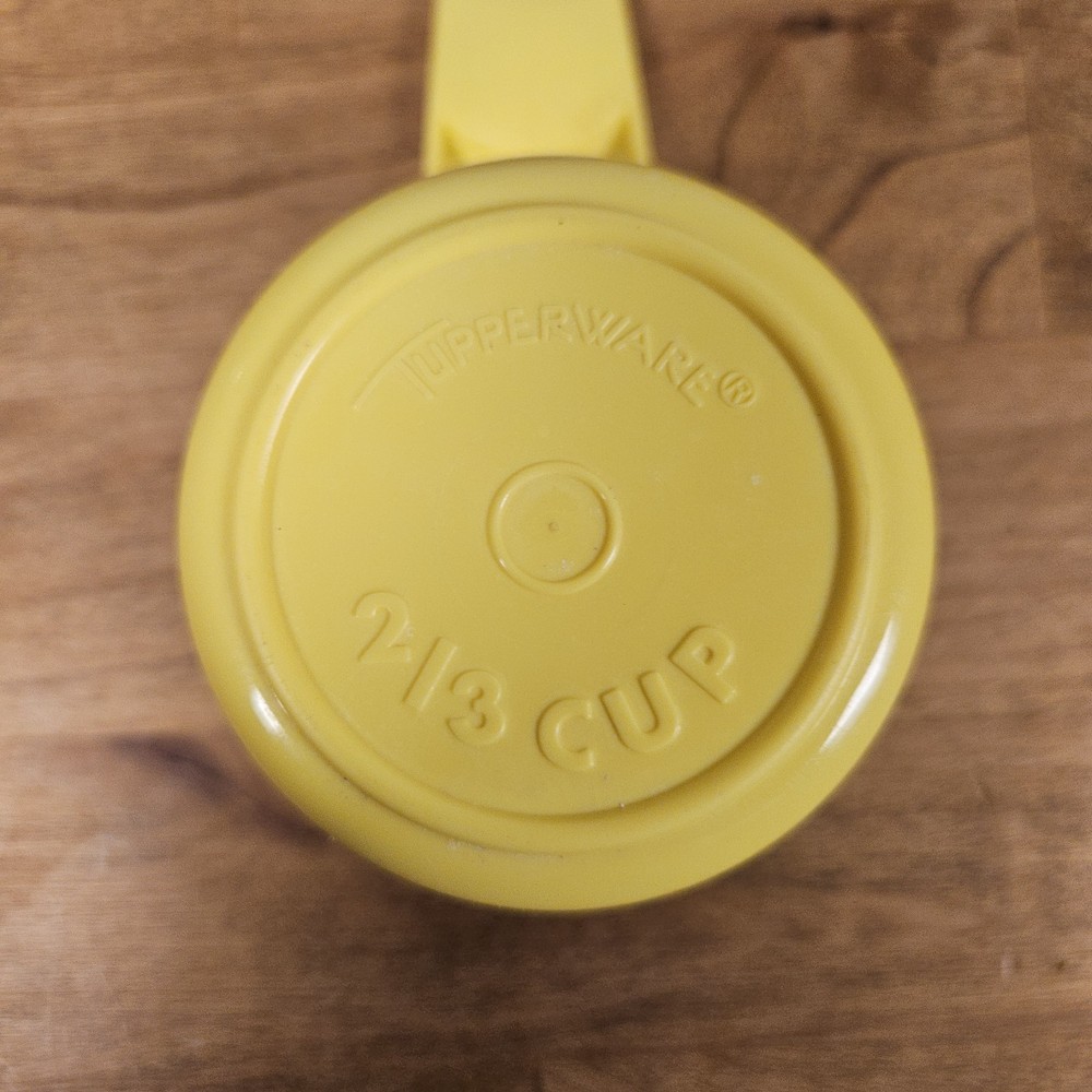 Vintage Tupperware Yellow Measuring Cup 2/3 CUP Replacement