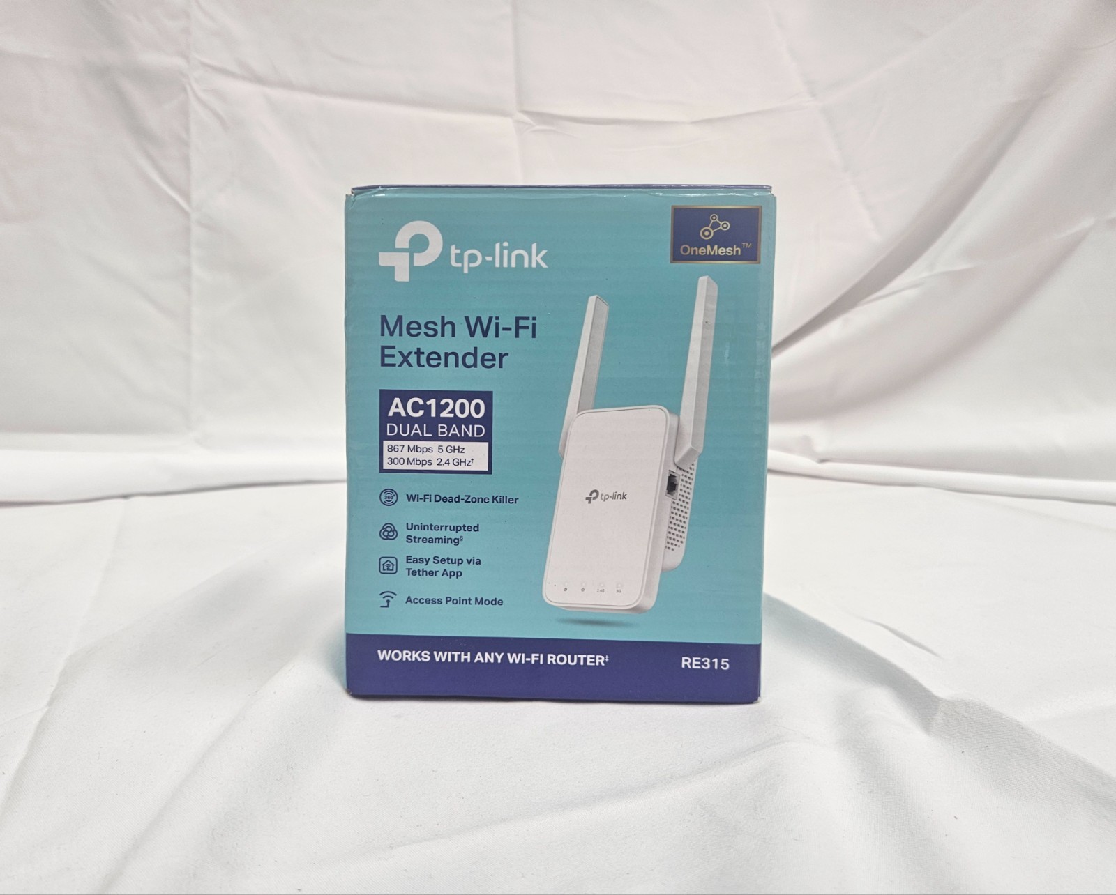 Open-Box TP-LINK RE315 AC1200 Dual Band Mesh Wi-Fi Extender (W5:D2-12)