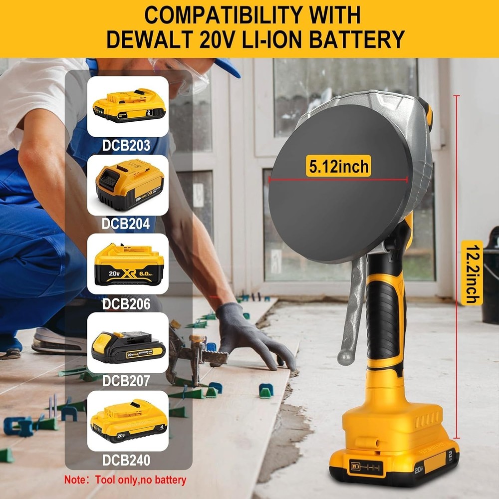 Tile vibration tool for Dewalt 20V Battery, tile vibration leveling machine with