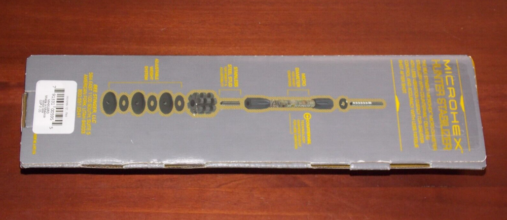 Bee Stinger MicroHex 10" Stabilizer in Matte Black w/Red - B Stinger