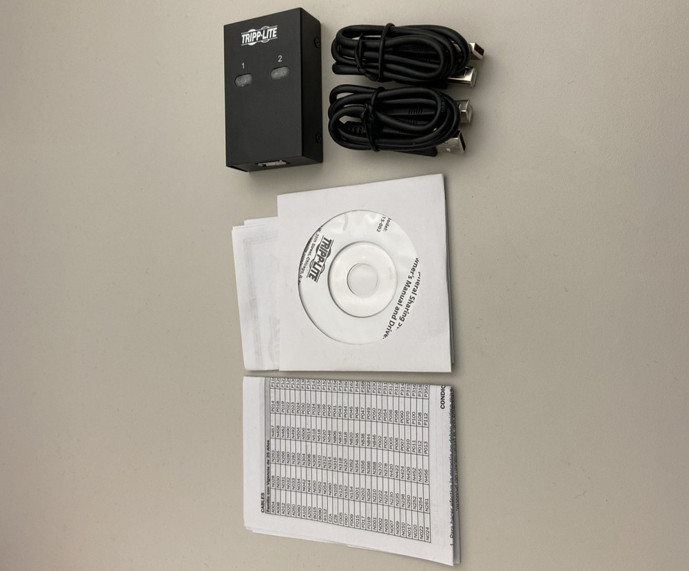 Tripp Lite U215-002 2 Port USB 2.0 Peripheral Sharing Switch