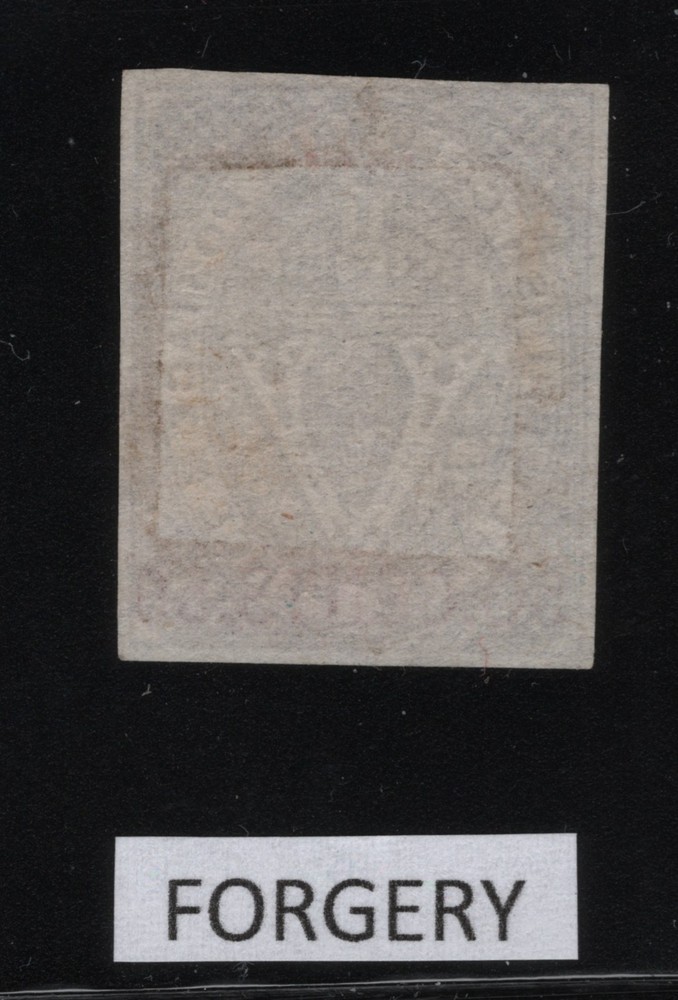 #12 British Columbia Canada mint no gum FORGERY