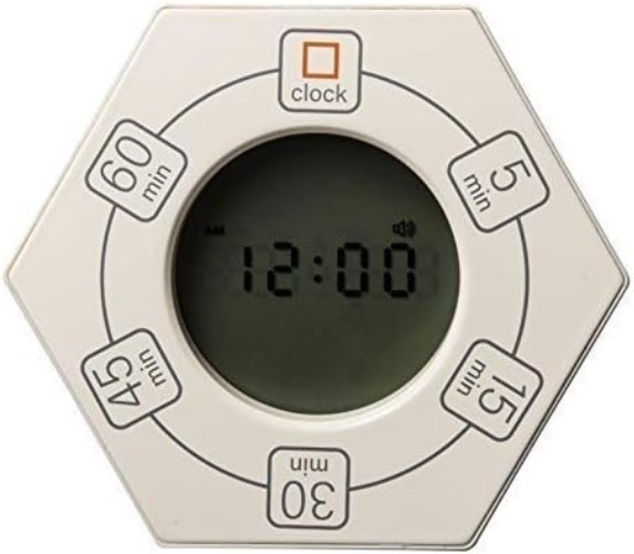 Rotating Productivity Clock for ADHD, White