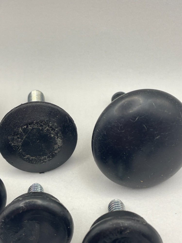 Handy Button Black Plastic Base Leveler + plastic knob Lot Used