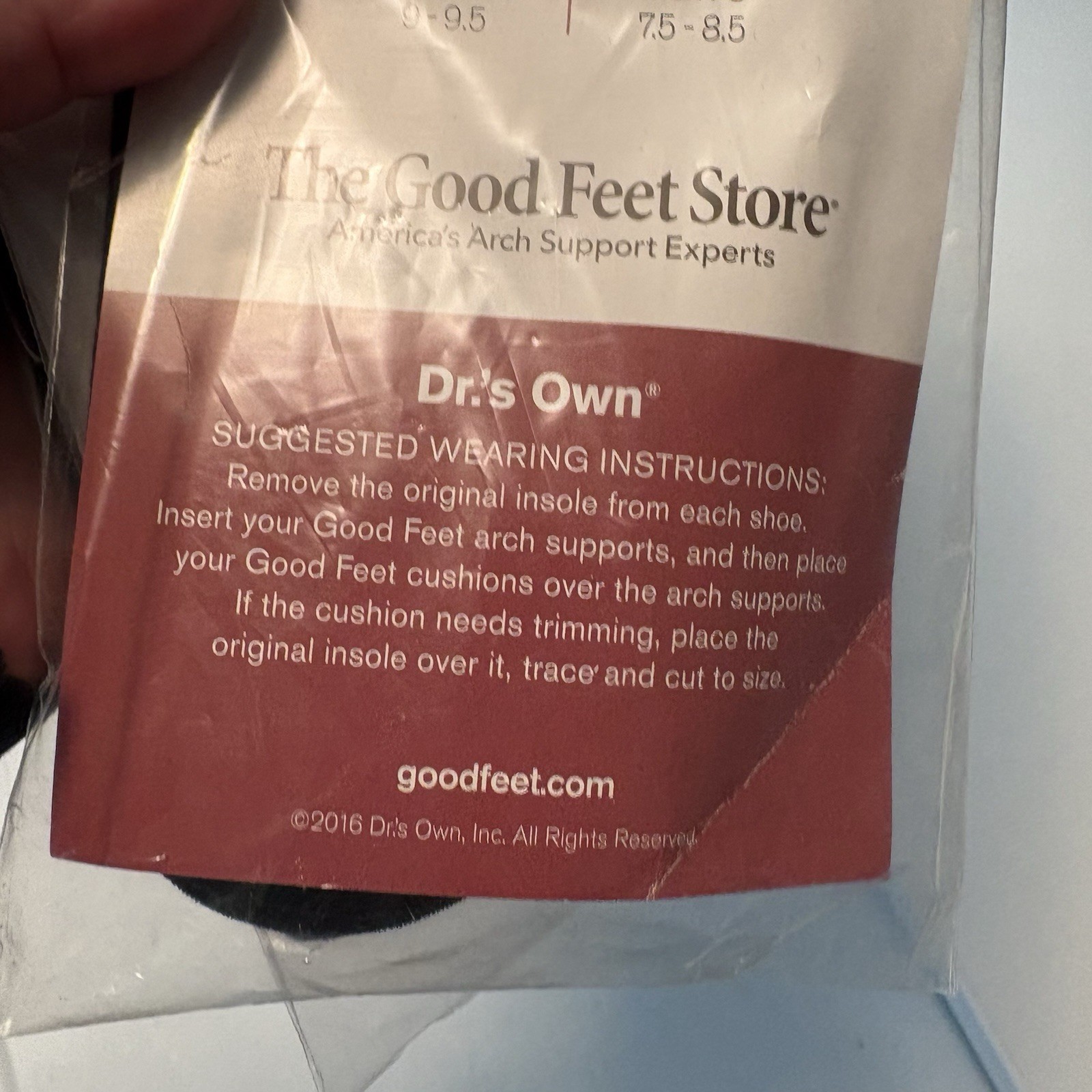 The Good Feet Store Super Athletic Insole Cushion Inserts Medium Unisex 2 Pairs