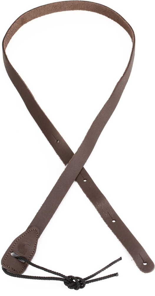 D'Addario 3/4-inch Leather Mandolin Strap - Brown (2-pack) Bundle
