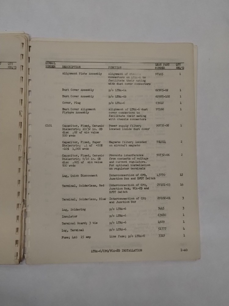 Lear VHF/LF Combinations Installation Manual Original