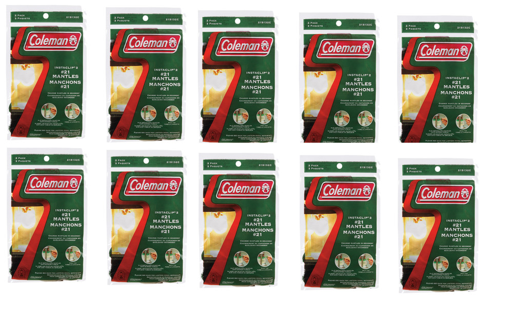 10 pack Coleman Instaclip Mantles