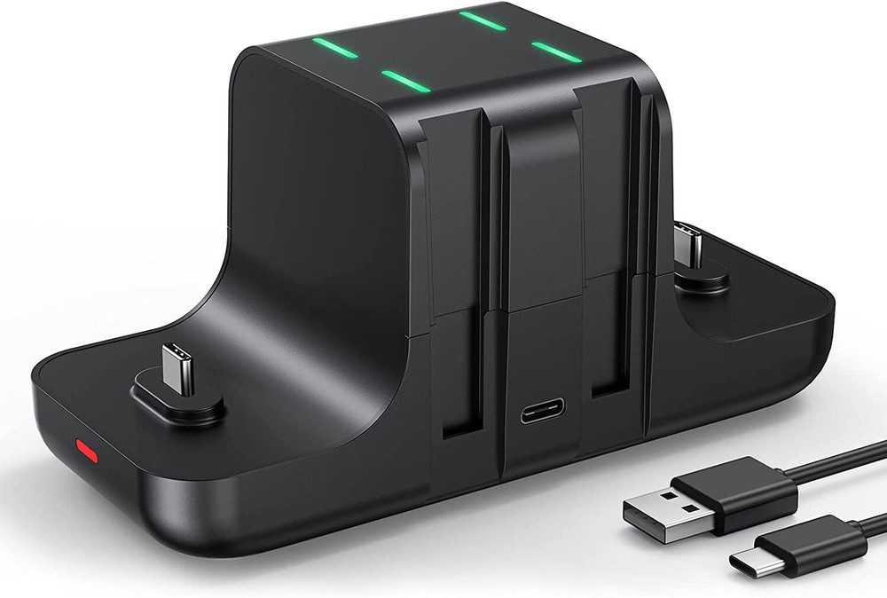 NEWDERY Controller Charger Dock For Nintendo Switch Pro Controller and Joy con