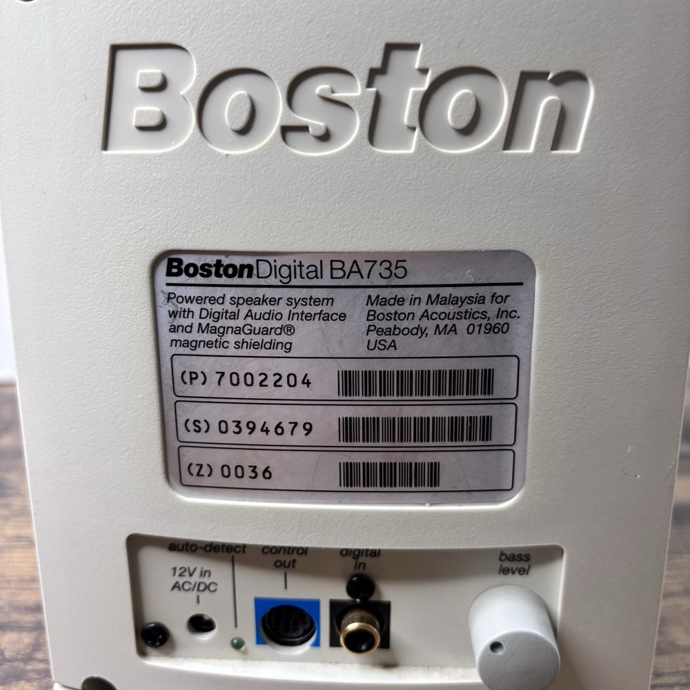 BOSTON ACOUSTICS BA-735 SATELLITE PC/COMPUTER SPEAKER Subwoofer Only *Working