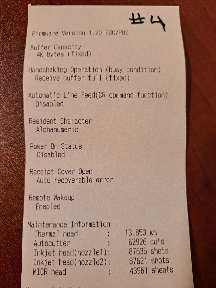EPSON TM-S9000MJ M273A MULTIFUNCTION SCANNER RECEIPT PRINTER **READ** #4
