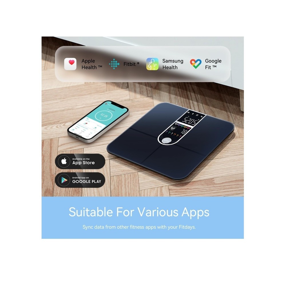 Bluetooth Body Fat Scale Digital Smart Bathroom Weight Scale Analyzer