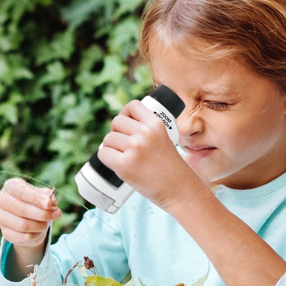 Mini Microscope For Kids Microscope For Child LED Lighted Pocket Microscope