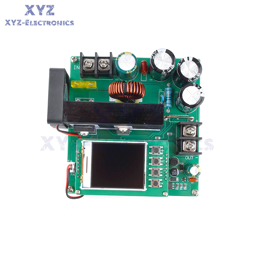 DC9V~60V 900W 15A CNC Constant Current Voltage DC Boost Module LCD Display