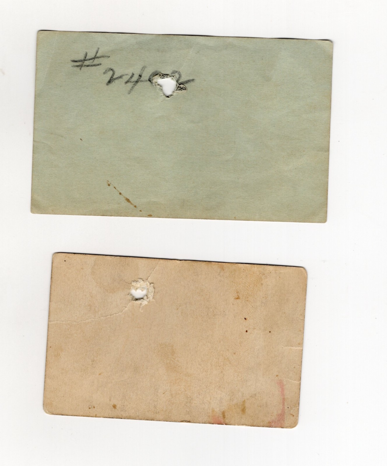 1917 - WWI Registration Draft Card with Naval Boat Card - XL2W