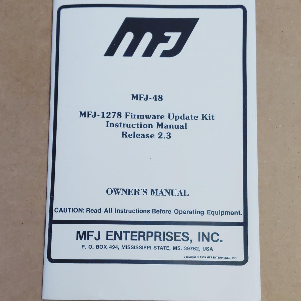MFJ-52B Deviation Meter Instruction Manual