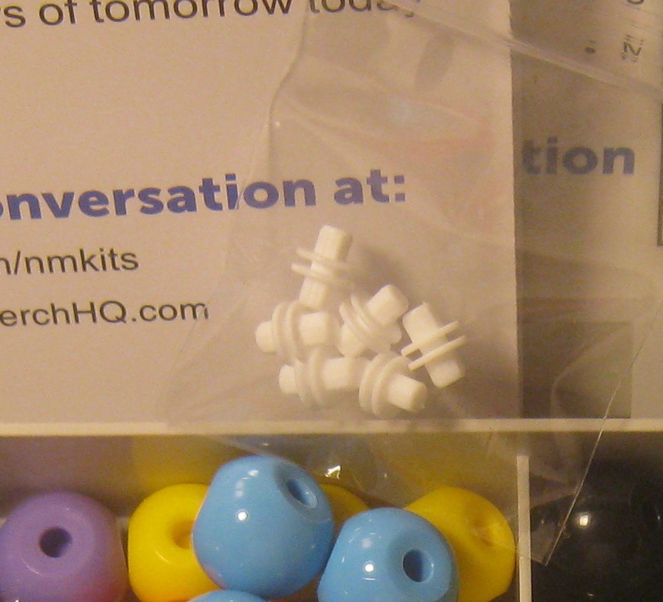 OLD NOBBY Molecular Kit 239 Pcs BUT Missing 2 Connectors w Inserts!!!