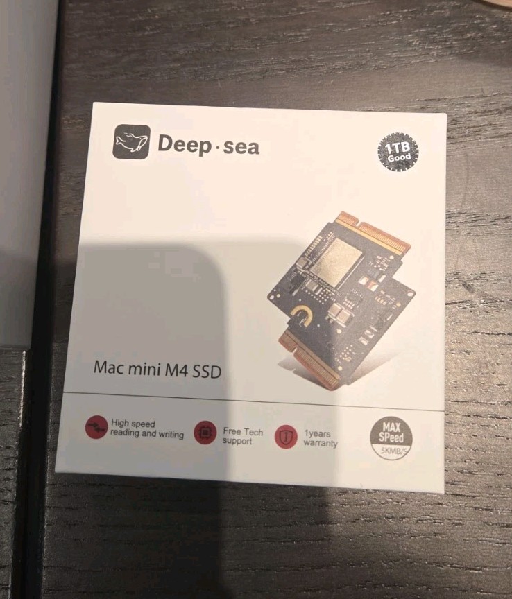 Deep Sea Mac Mini M4 SSD 1tb New Open Box