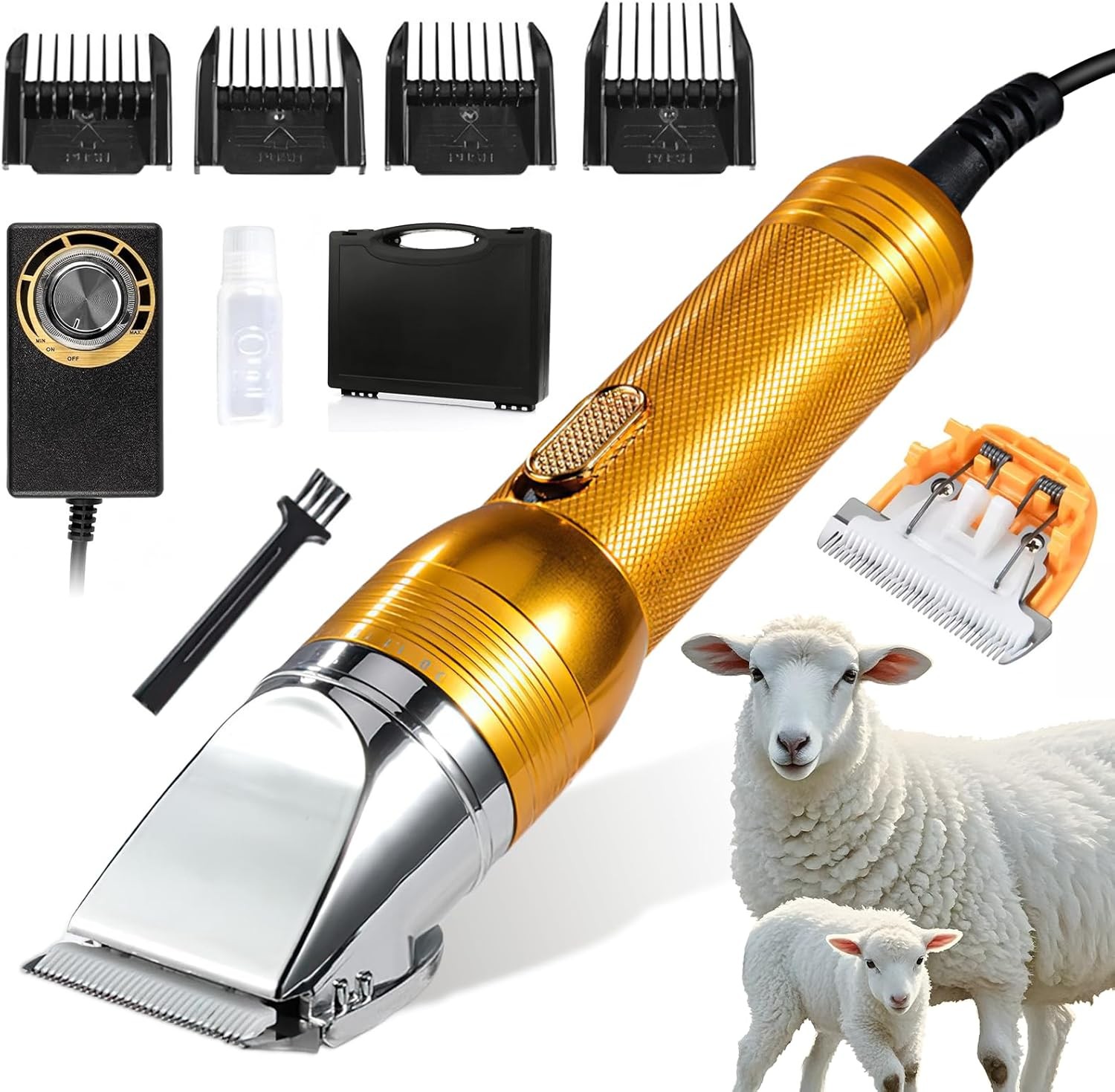 380W Electric Professional Dog Grooming Clippers Heavy-Duty Pet Hair Trimmers