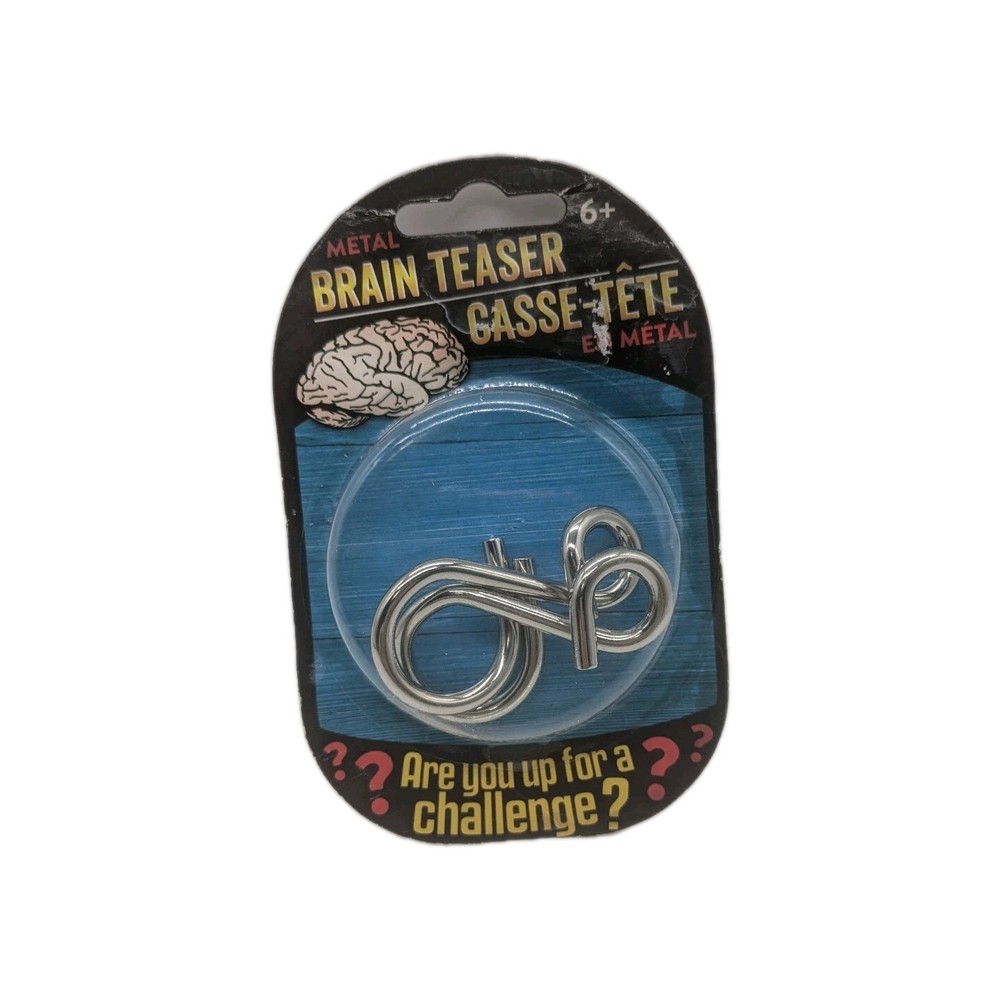 Metal brain teaser puzzles