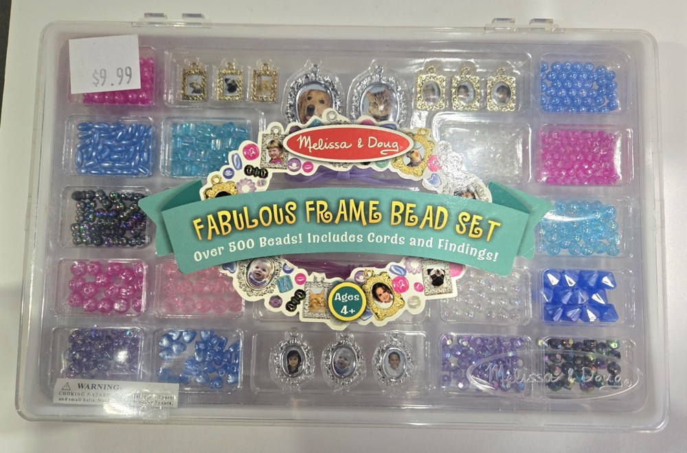 Melissa & Doug Fabulous Frame Bead Set NOS