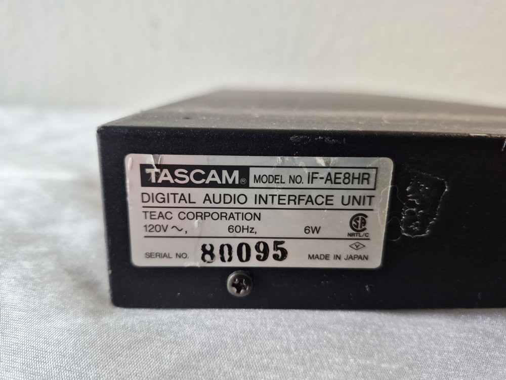 Tascam IF-AE8 HR High Resolution 24bit 96KHz Digital Audio Interface Unit