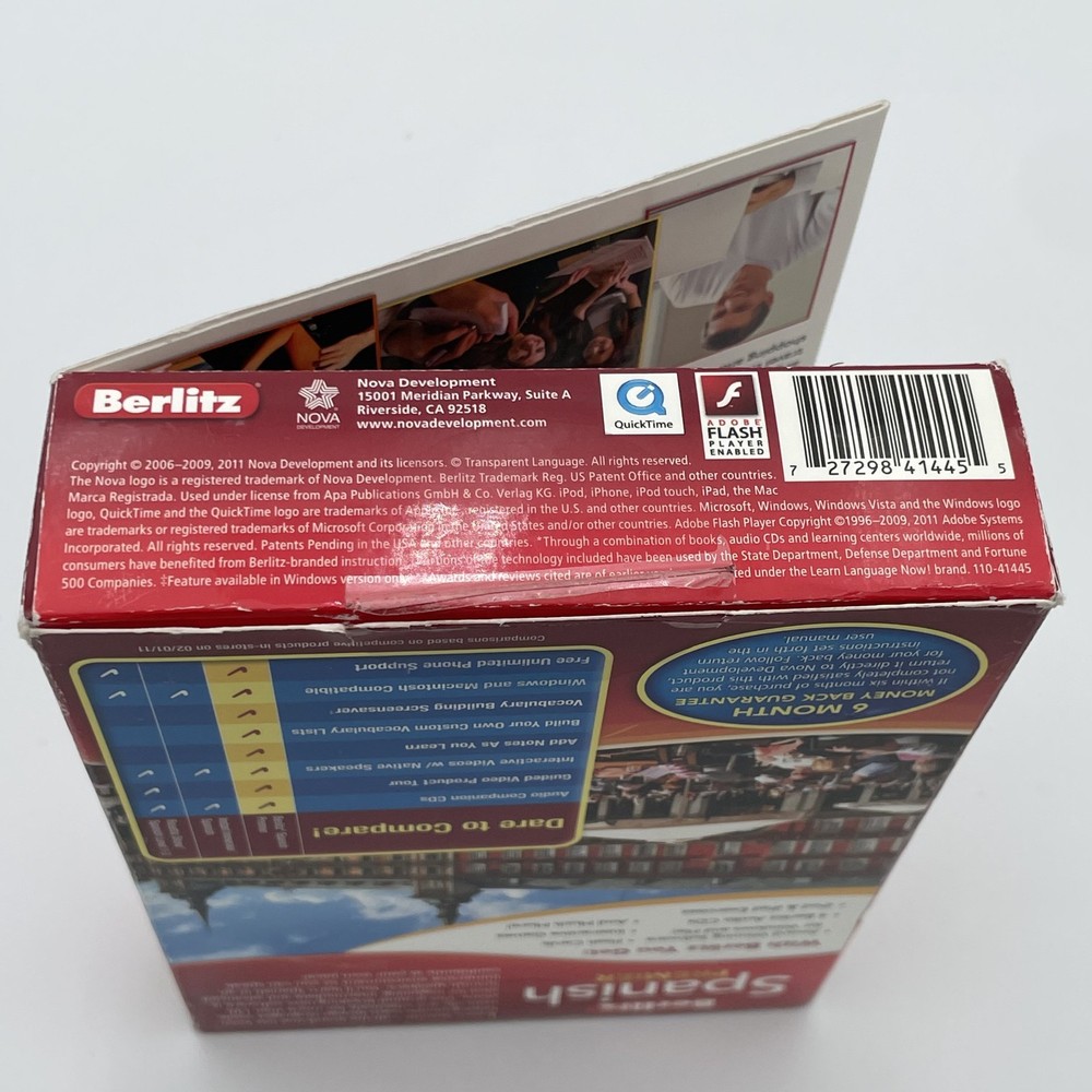 Berlitz Spanish Premier Learning Software For Mac, Windows XP, Vista, And 7