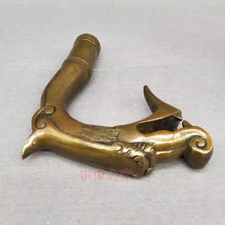 Solid Brass Dragon Head Walking Stick Cane Handle Top Topper Hand Grip Tool