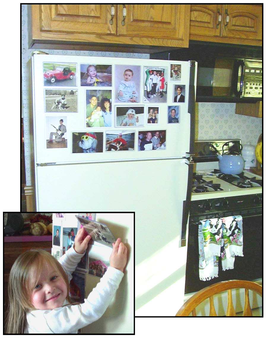 10 Self Adhesive 60 mil US Magnetic Sheets Fit 2.5x3.5 photos - Ships FREE