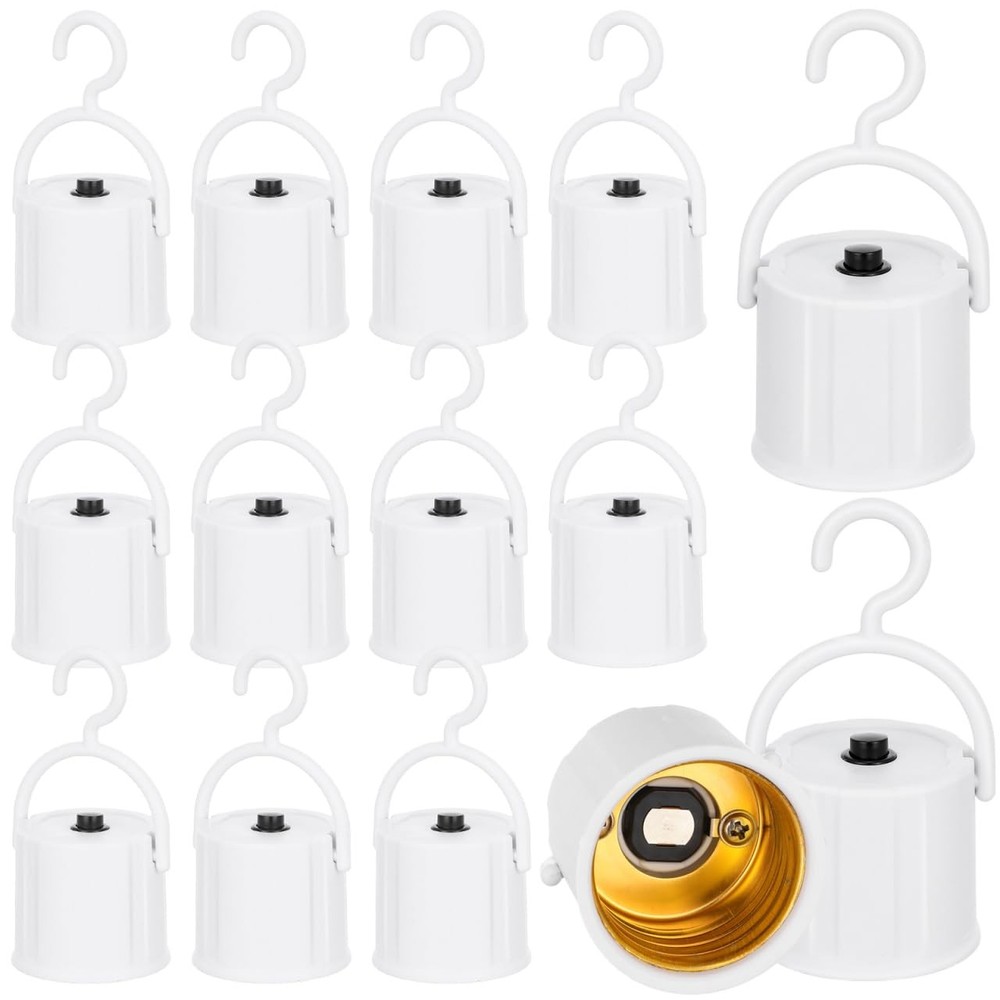 20 Pack E27 Emergency Bulb Socket Holder - 1500mAh Rechargeable with Heavy-Du...