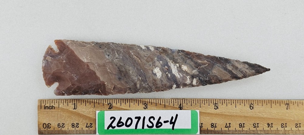 6.25" Spearhead - Lance Head - Drill Point - Knife - Hand Knapped Agate