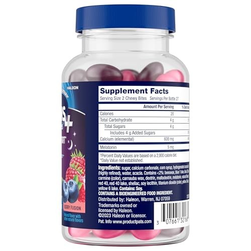 TUMS Heartburn Plus Sleep Support Chewable Dietary Assorted Flavour