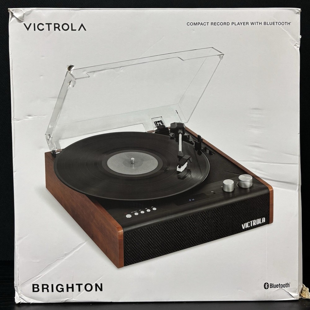 Victrola Brighton Record Player Turntable Bluetooth 3-Speed RCA Out