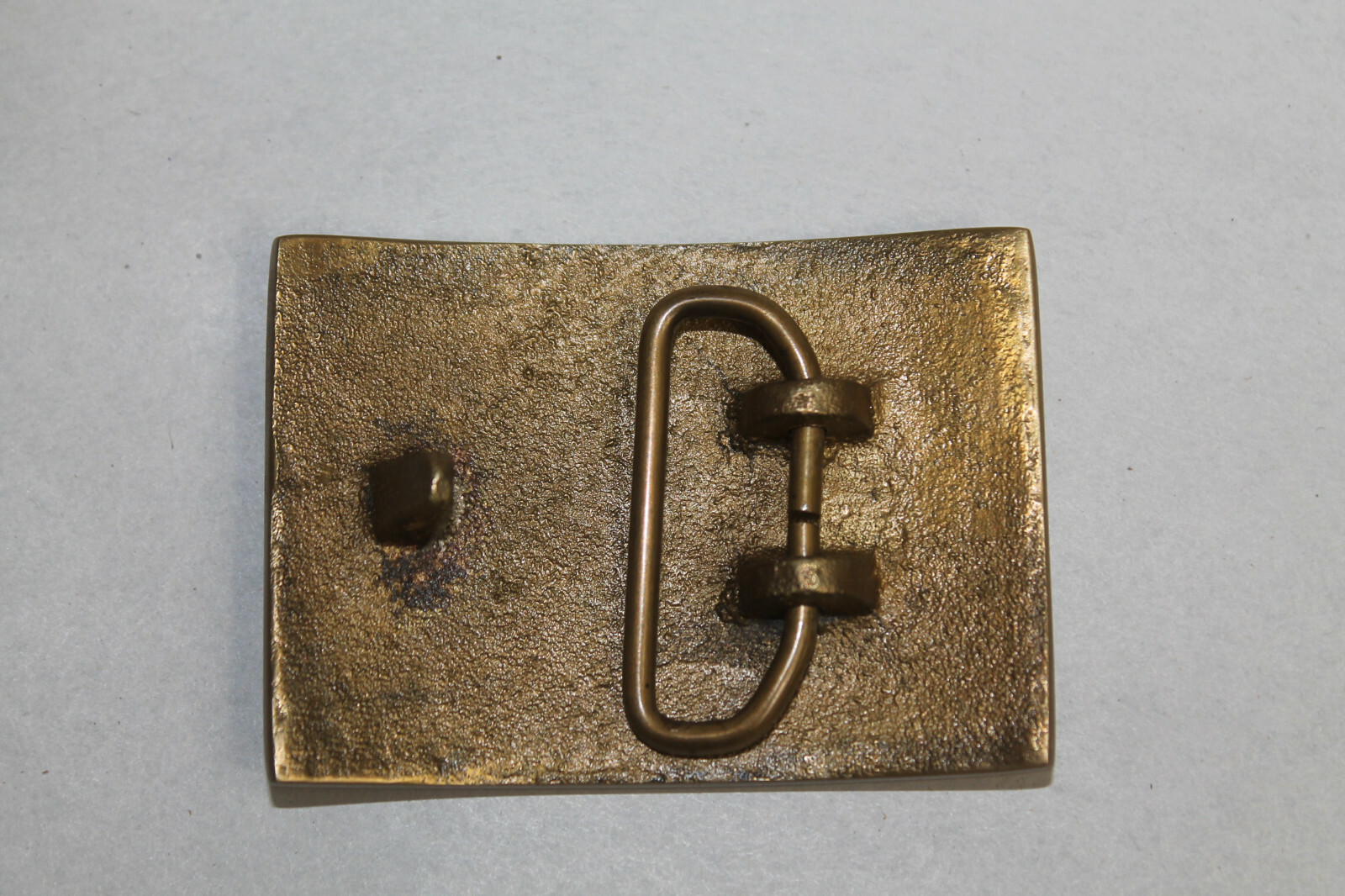 Antique Style CSA Belt Buckle Military Civil War Confederate Square Brass #1