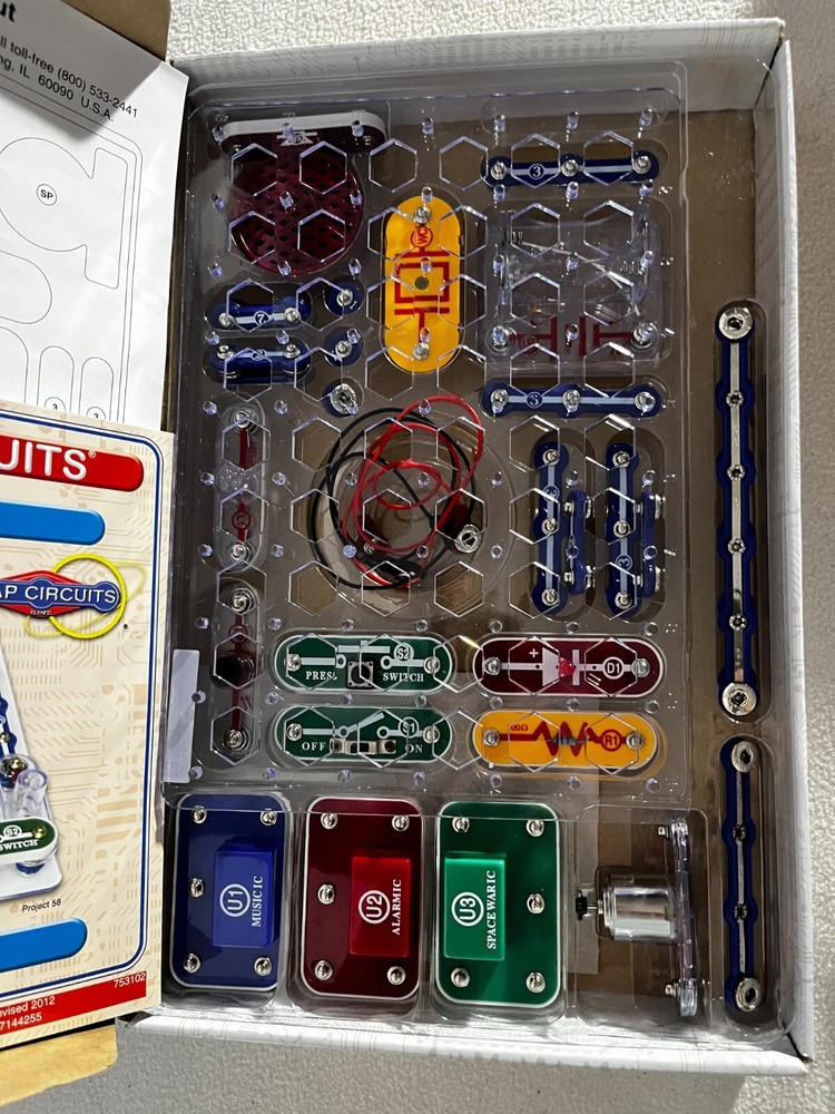 Elenco Snap Circuits Jr SC-100 Electronics Kit Science 8+ STEM 100% Complete EUC