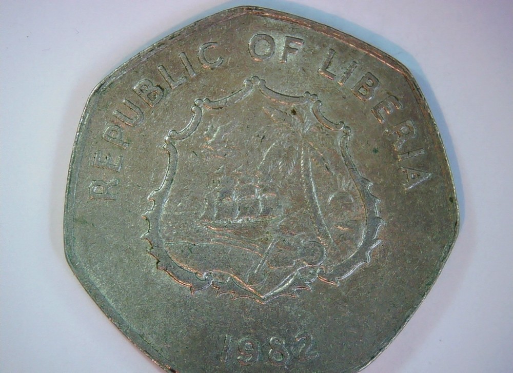 Liberia 1982 5 Dollars Coin