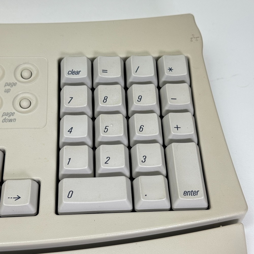 Vintage Apple Mac Adjustable Keyboard M1242 + Numeric Keypad & Disk Ergonomic