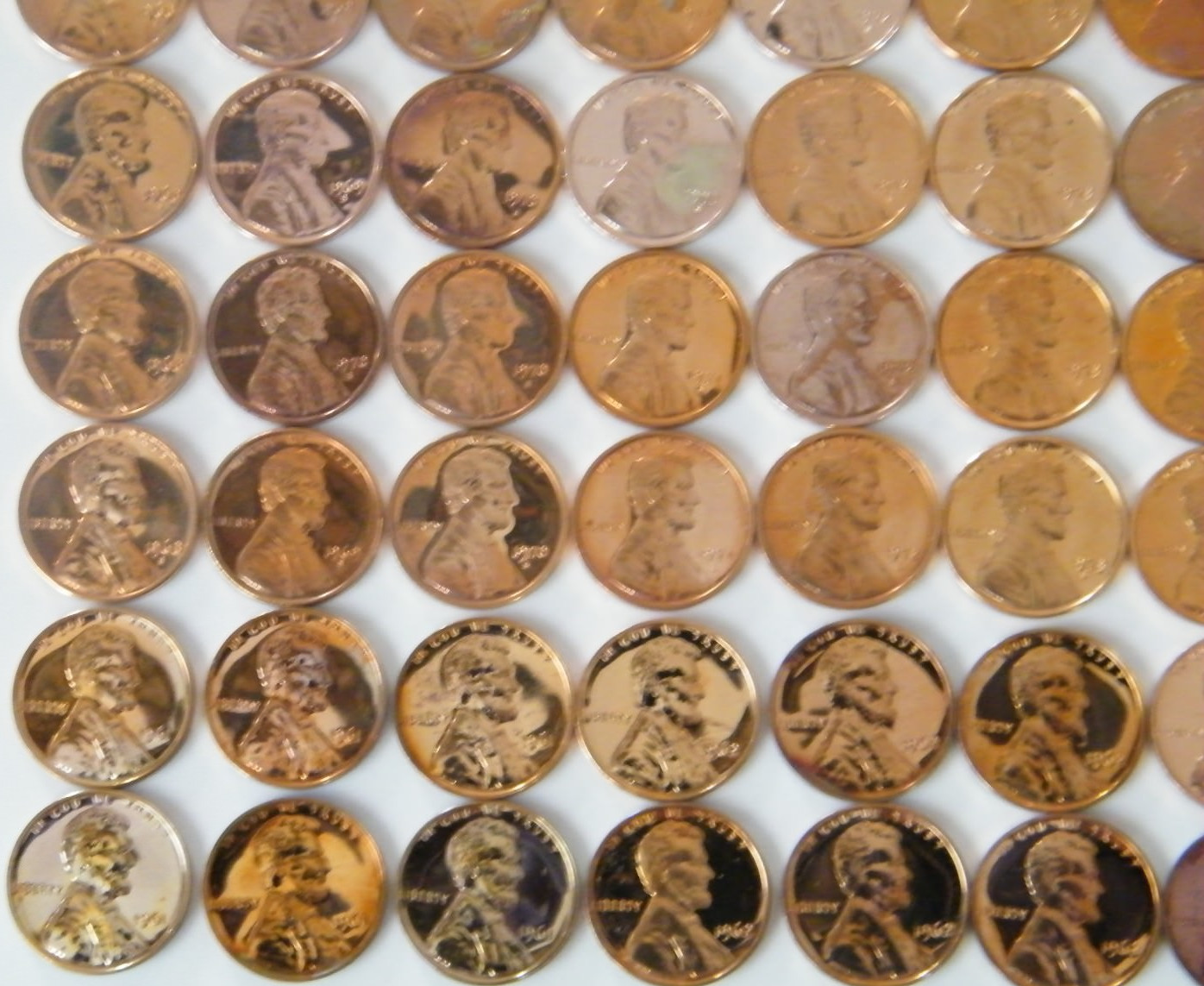 1960-1967 P-1968 -1979 S Lincoln Penny Proof 20 Coin Set US Mint minor issues