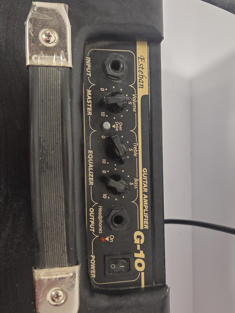 Esteban G-10 12W Solid State Combo Guitar Amplifier Black Practice Amp W Cable